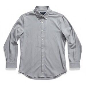 Polo Ralph Lauren Slim Fit Gray Button Down Shirt 17.5 34/35 Cotton